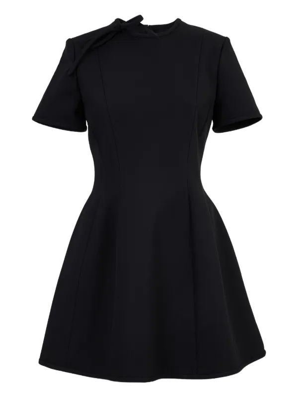 msgm mini dress MSGM Belted flap-pocket Mini Dress | Black