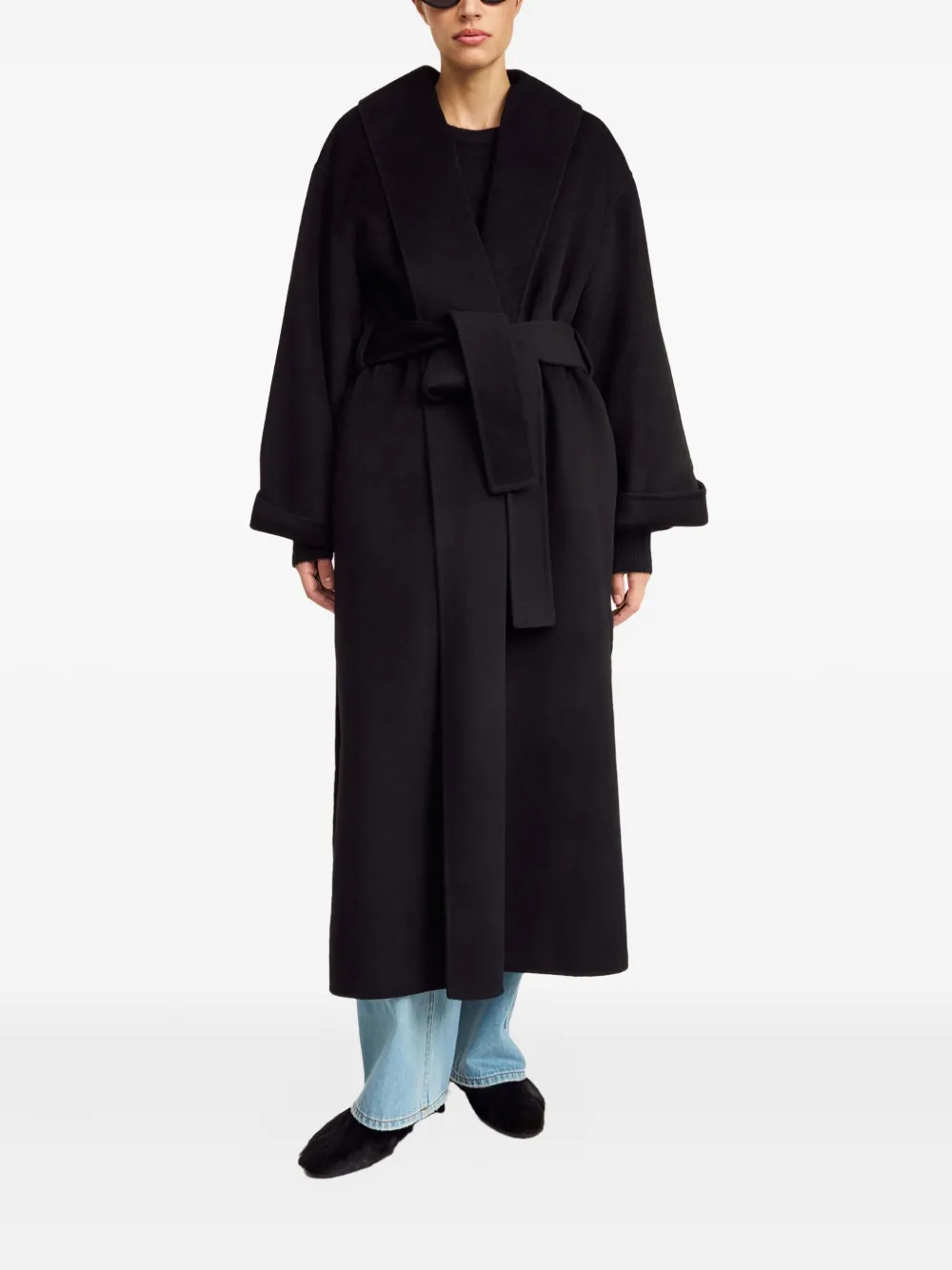 By Malene Birger Trullem wool coat - Zwart