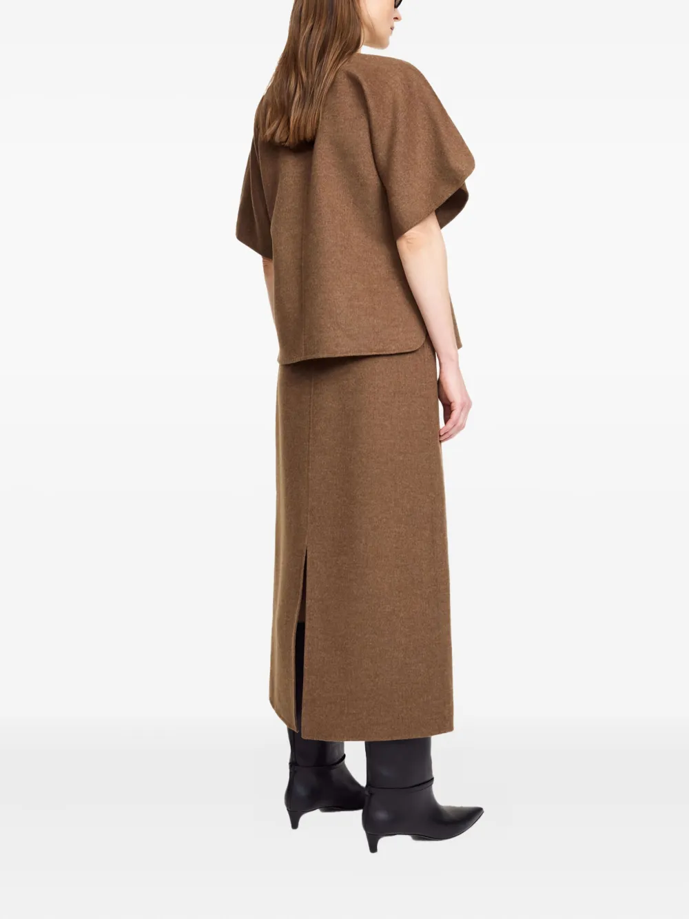 By Malene Birger Palomie rok met split Bruin