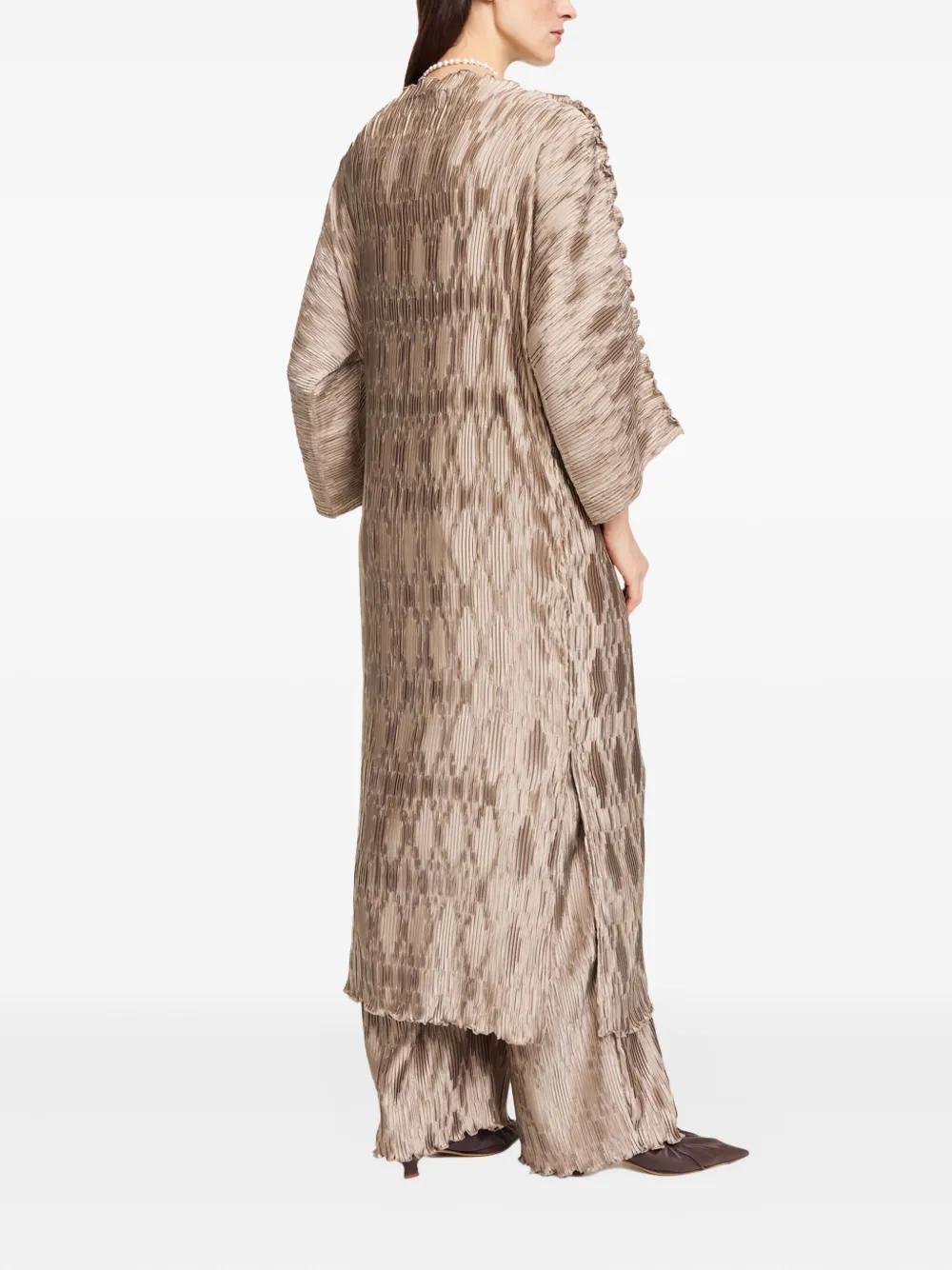 By Malene Birger Tralaido Pleated Maxi Dress In Neutral