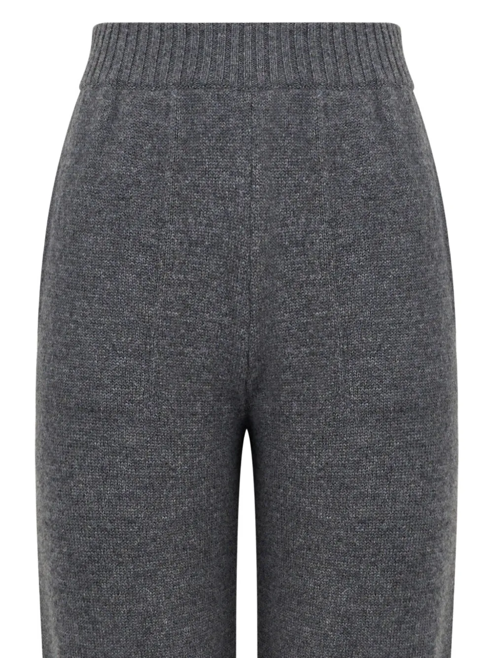 Msgm Elasticated-waist Wool Track Pants In Gray