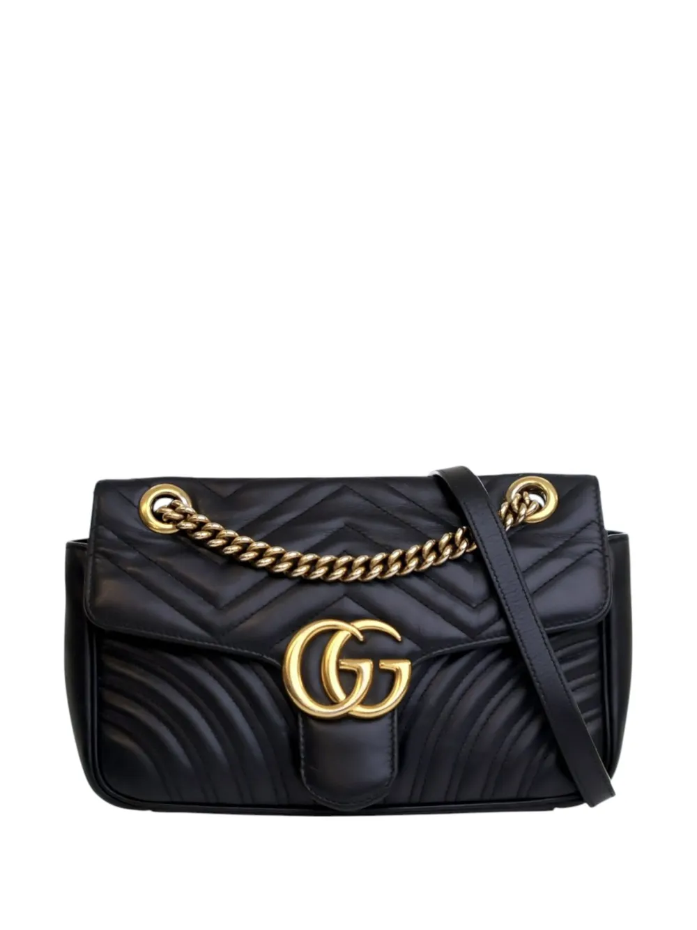 Gucci Pre-Owned 2016-2025 Medium GG Marmont Matelasse Leather shoulder Gucci Pre-Owned 2016-2025 Medium GG Marmont Matelasse Leather shoulder