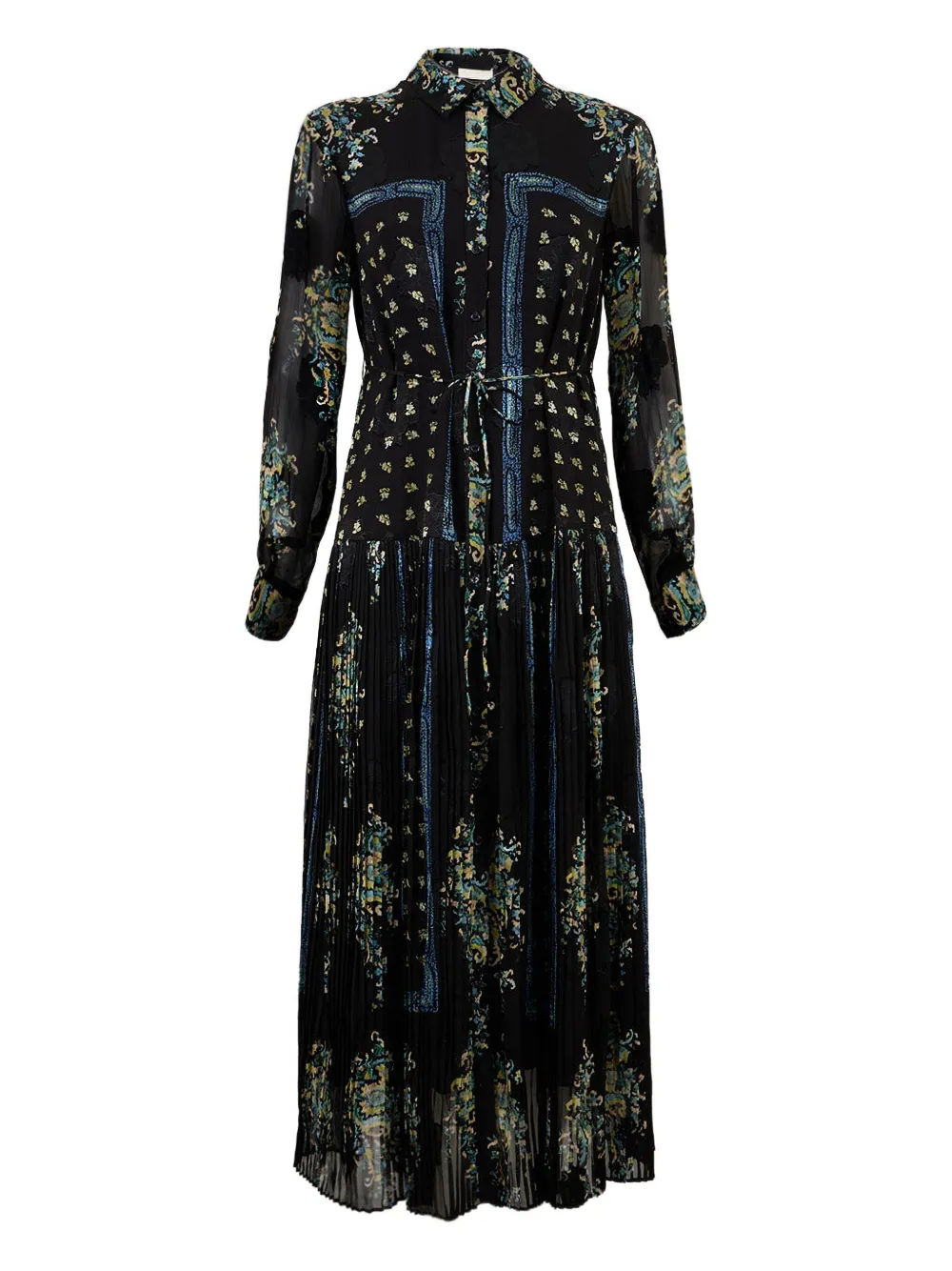 Ulla Johnson Emilie Long-sleeve Shirt Dress In Black