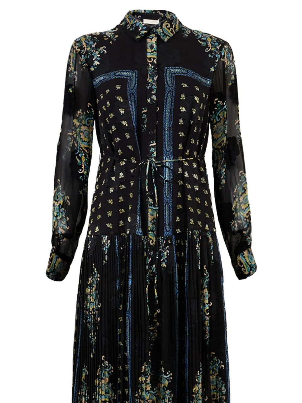 Ulla Johnson Emilie Long-sleeve Shirt Dress In Black