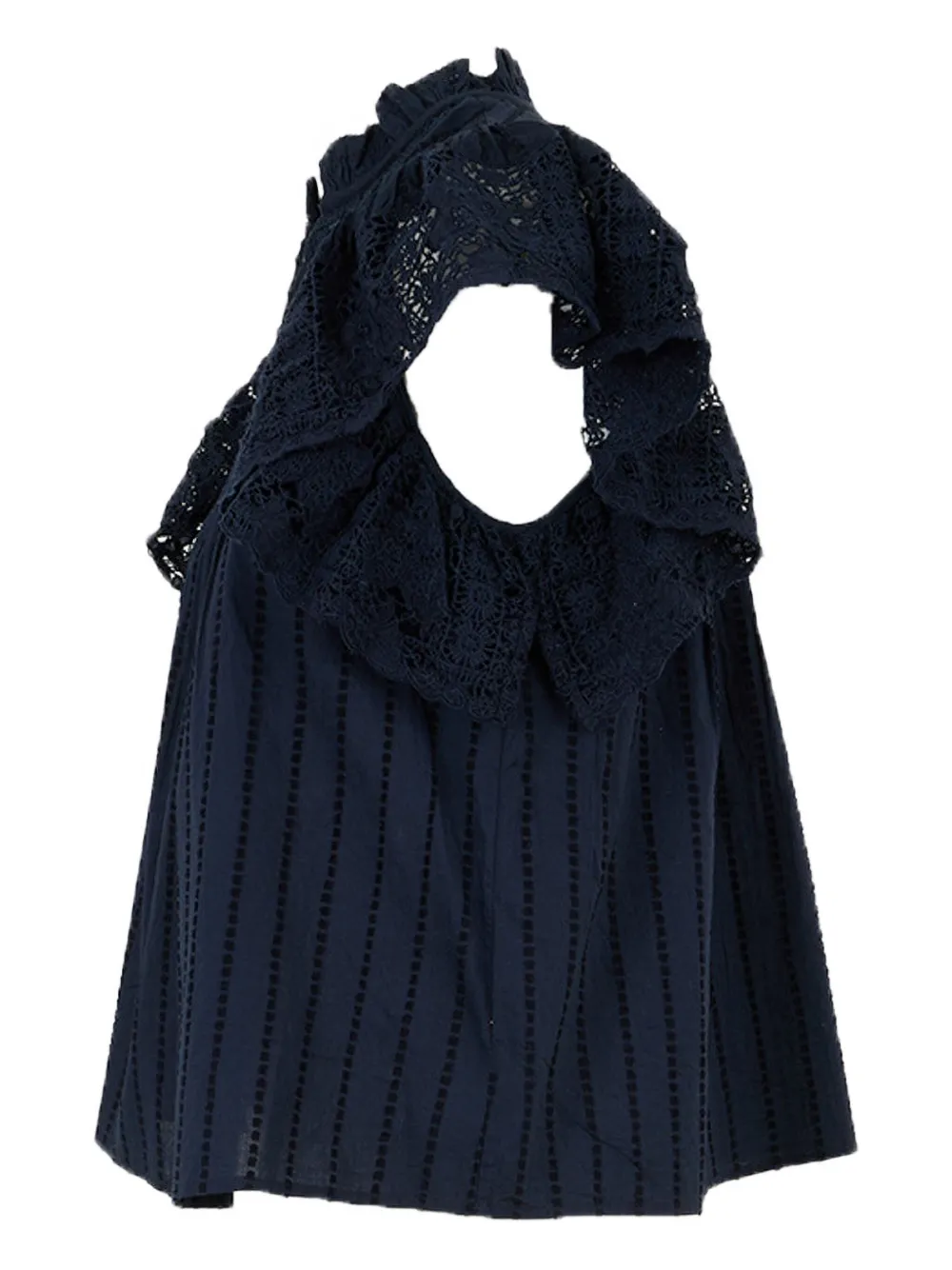 Ulla Johnson Julie Futter-sleeve Blouse In Blue