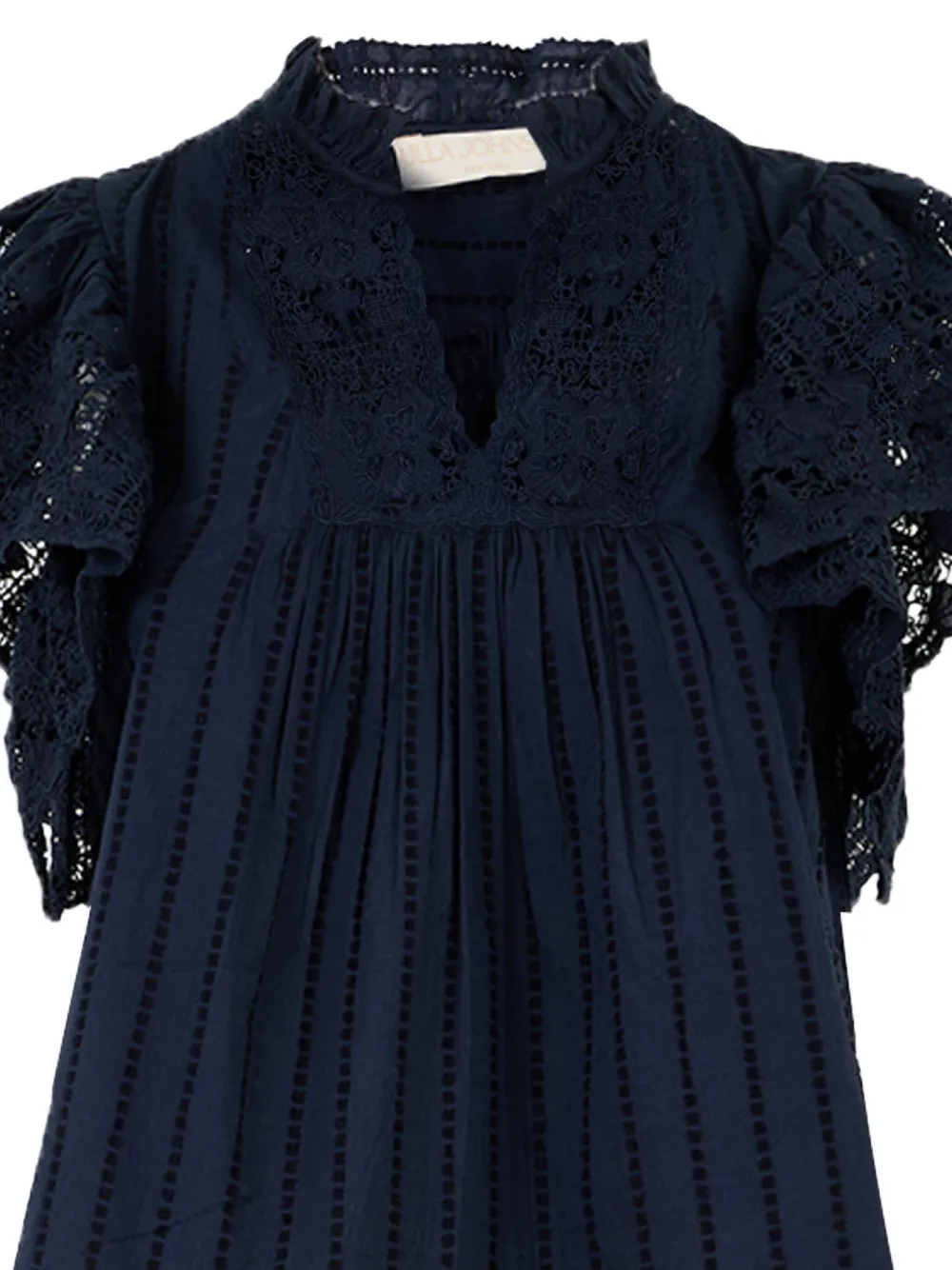 Ulla Johnson Julie Futter-sleeve Blouse In Blue
