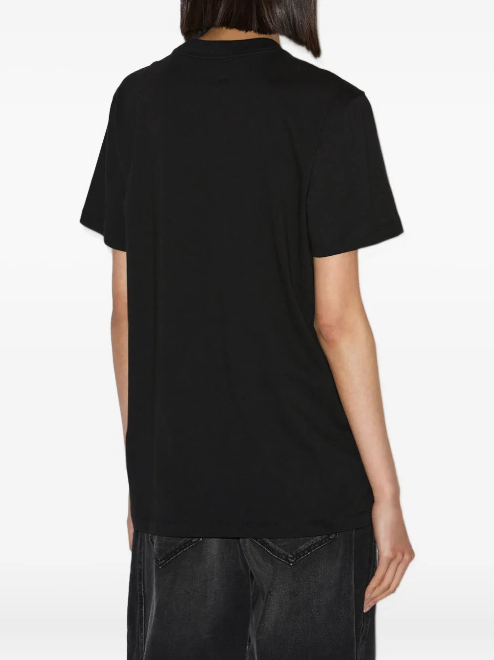 Isabel Marant Étoile Zoeline Sequin Stud T-shirt In Black