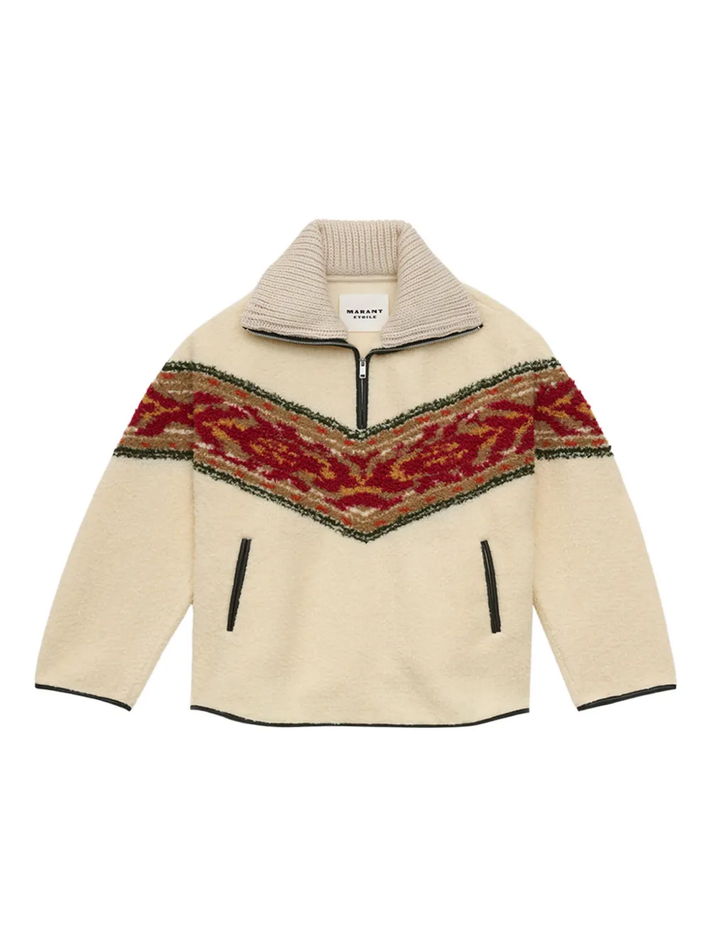 MARANT ÉTOILE suéter Marner con rayas gráficas | neutro | Image 1