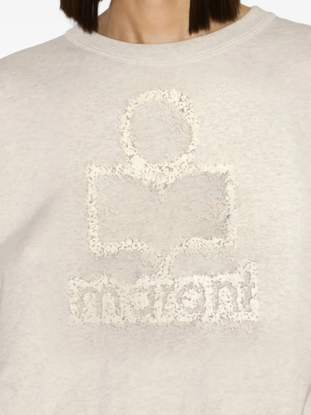 Isabel Marant Étoile Mobyili Logo-printed Sweatshirt In Neutral