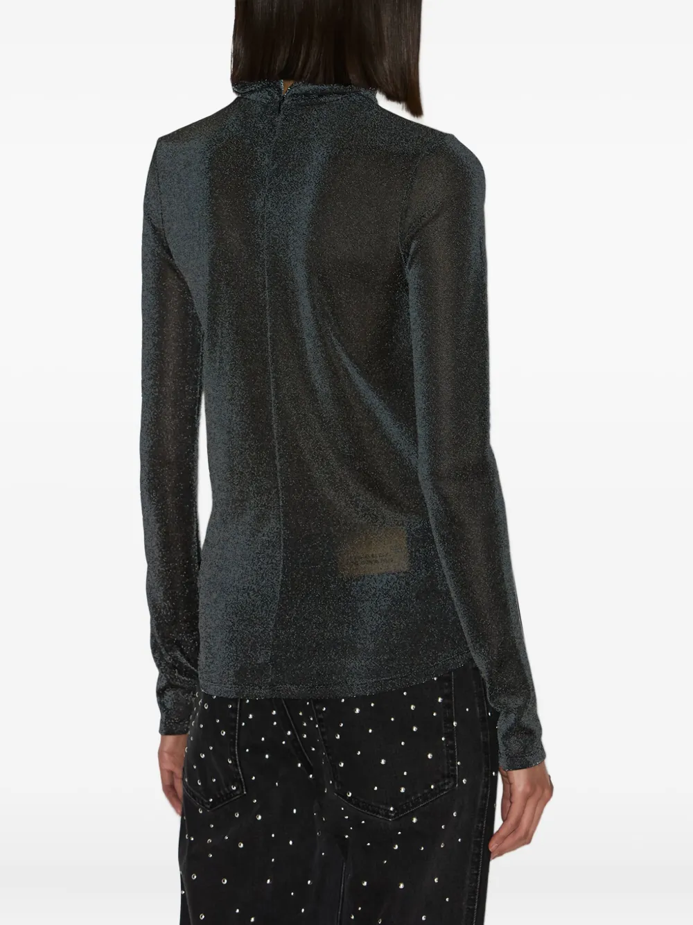Isabel Marant Étoile Jadia Stand-up Collar Top In Black