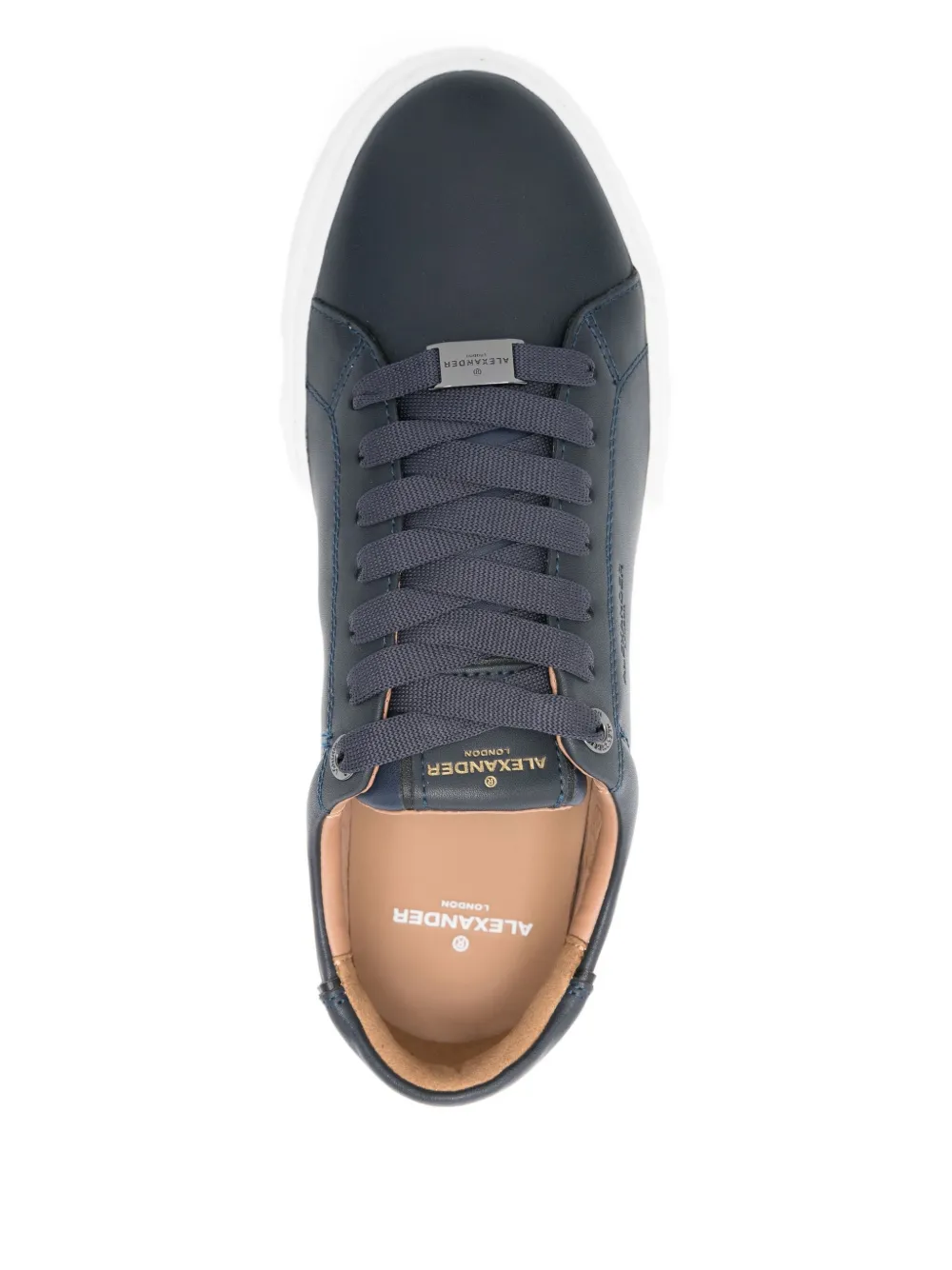 Alexander Smith Leren sneakers Blauw