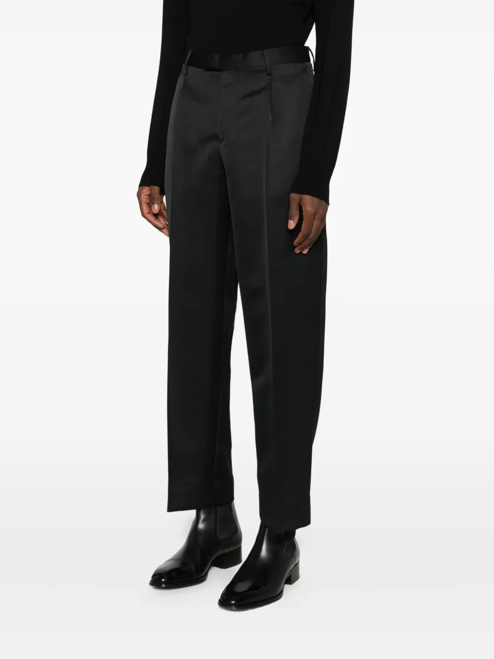 Briglia 1949 Straight plooibroek Zwart