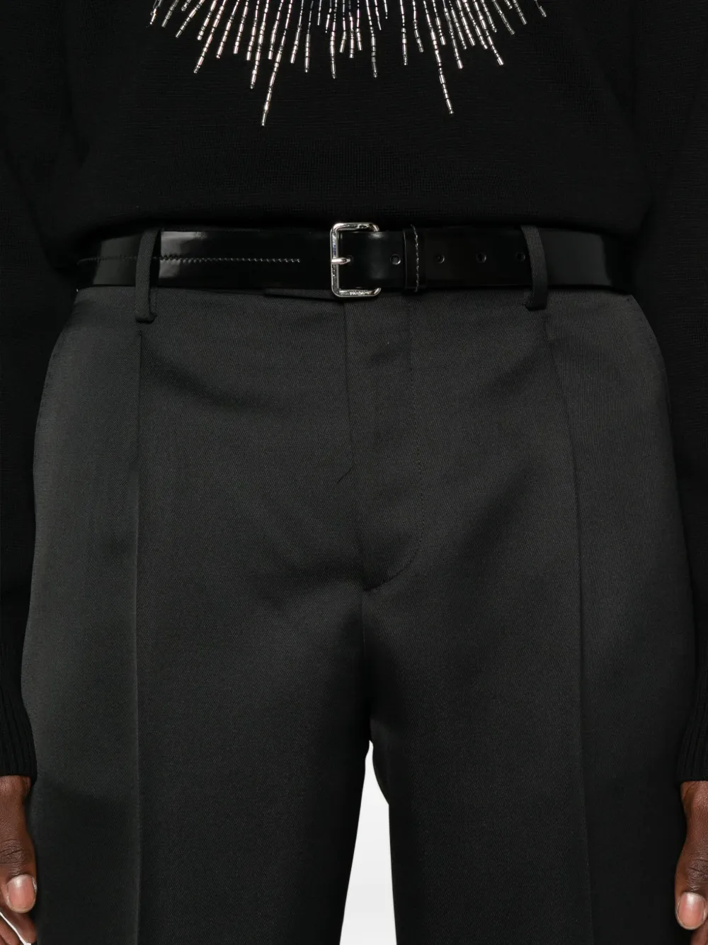 Briglia 1949 Straight plooibroek Zwart