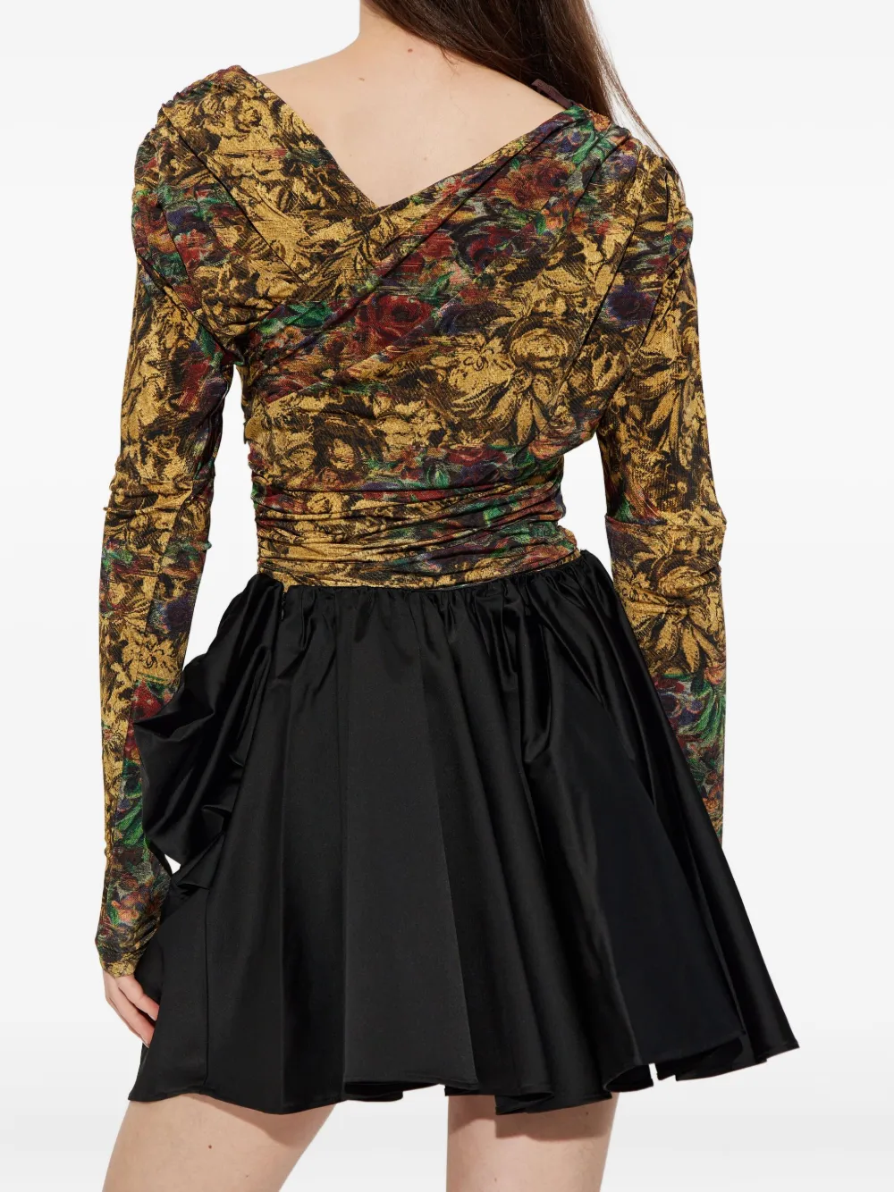 GANNI Top met bloemenprint Beige