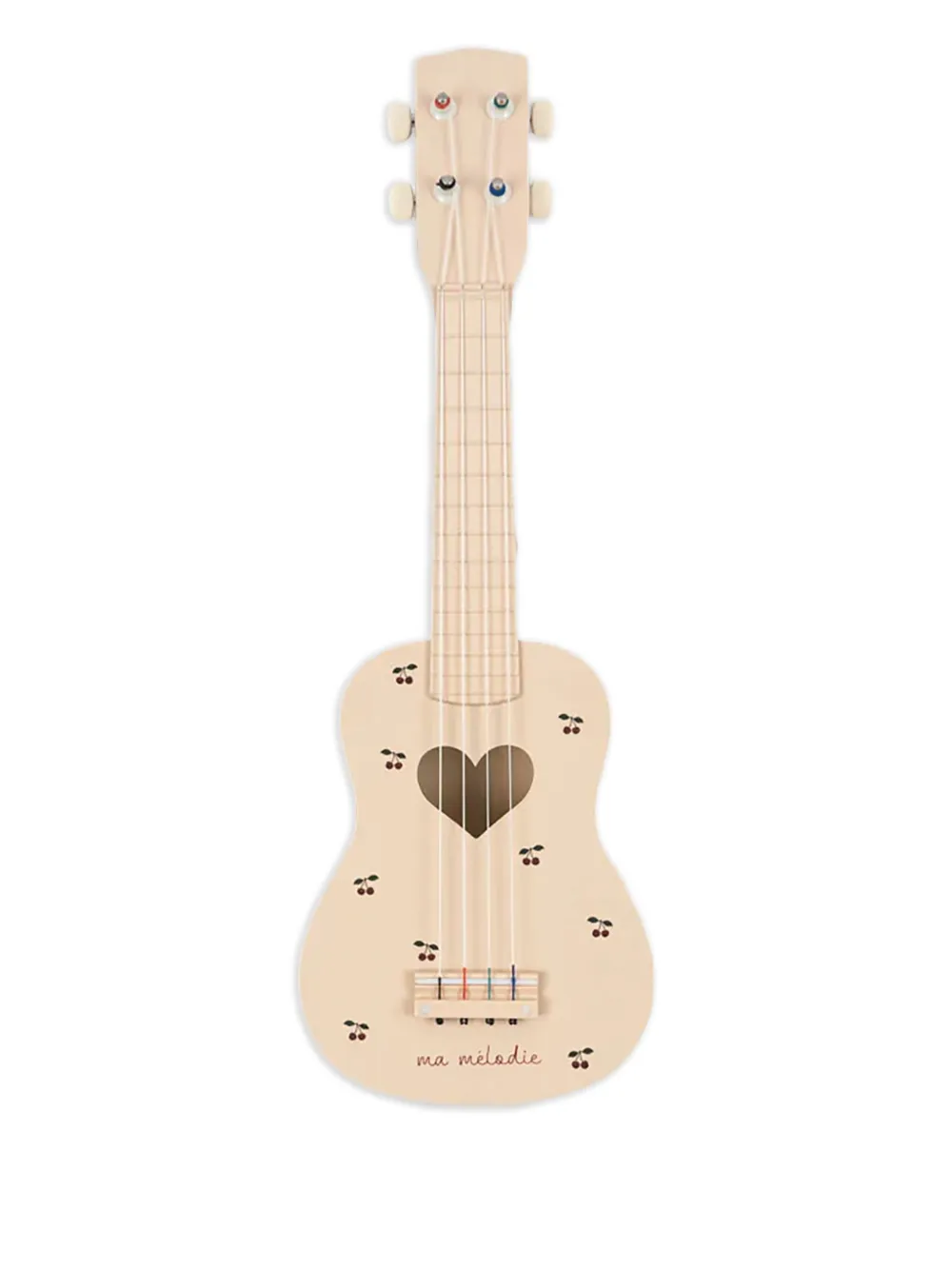 Konges Sløjd cherry-print ukulele toy | Neutrals | Image 1