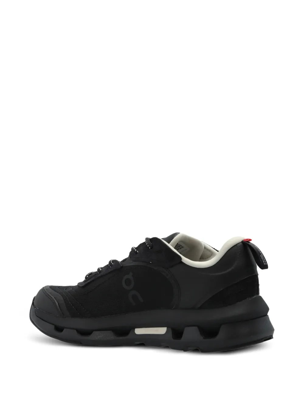 On Running Logo-print Lace-up Sneakers In Black