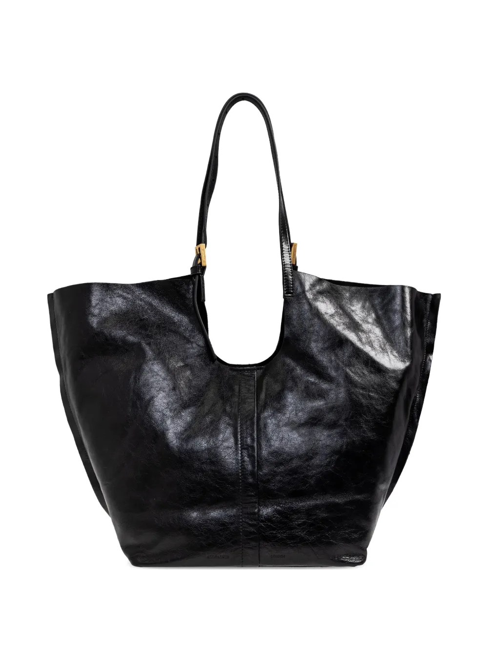 Allsaints Ara Leather Tote Bag In Black