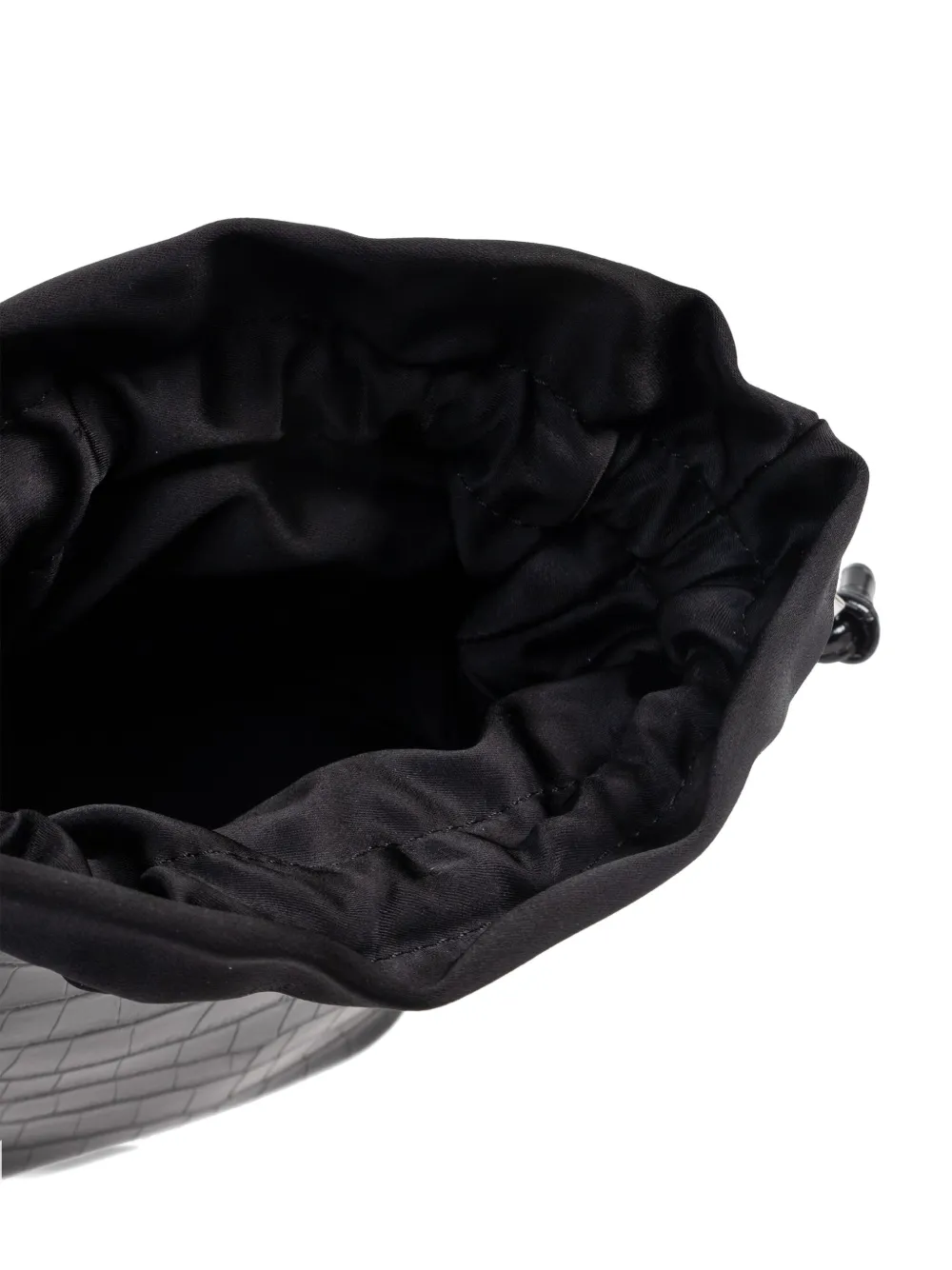 Ganni Croc-embossed Tote Bag In Black