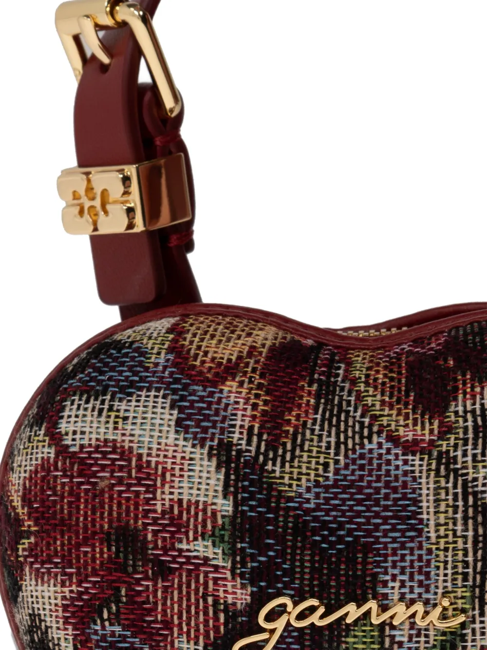 Ganni Nano Tapestry Tote Bag In Multi