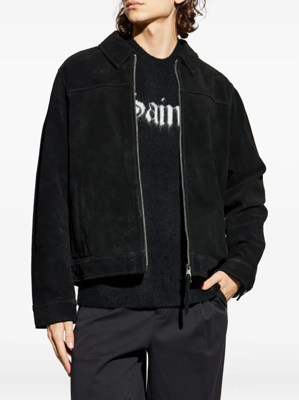  Allsaints Rhone Zip-up Overshirt - Black 