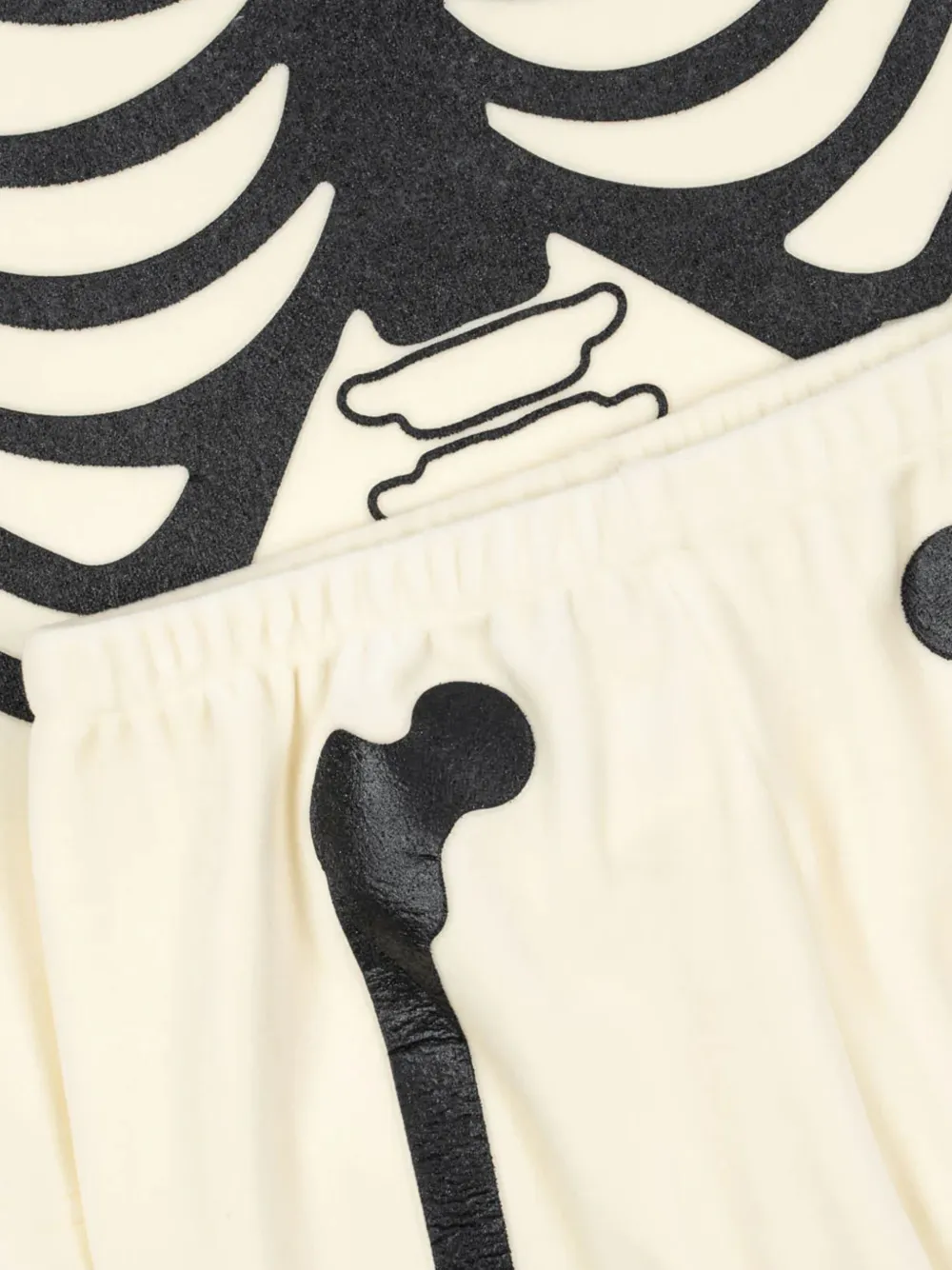 Konges Sløjd Trainingspak met skeletprint Beige