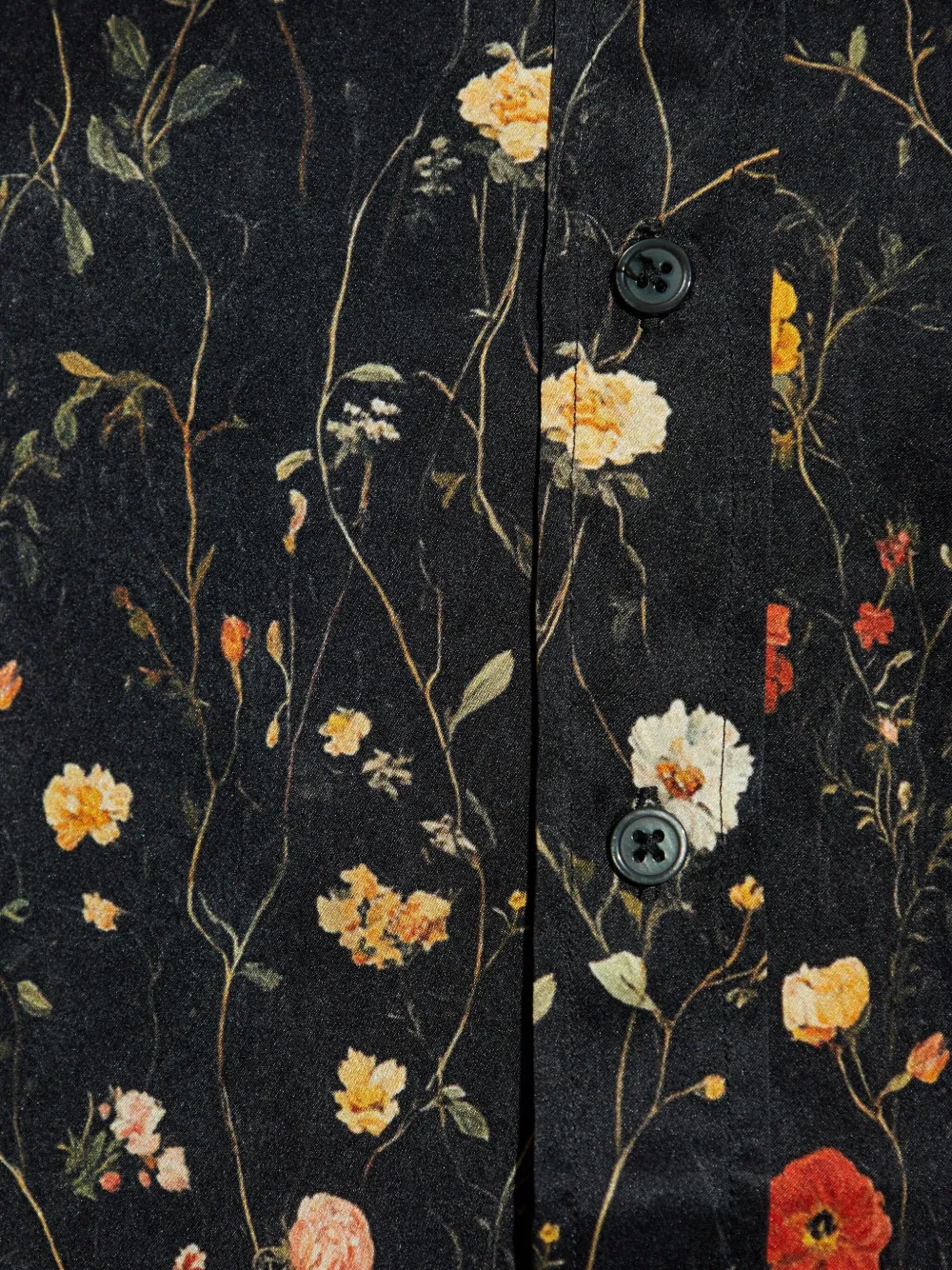 R13 Floral-print Shirt In Black