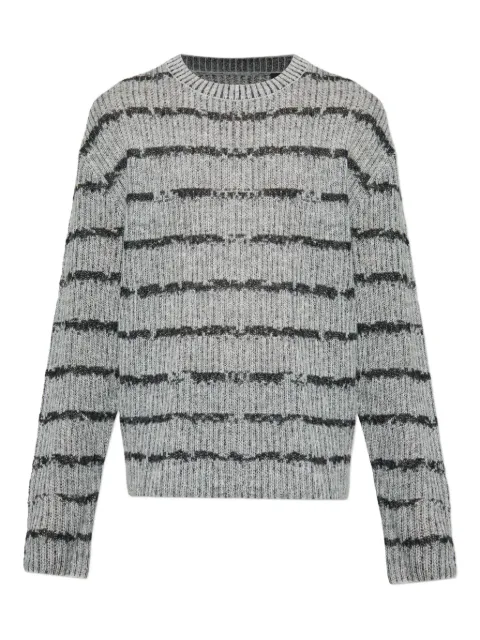 AllSaints Dissolved striped sweater