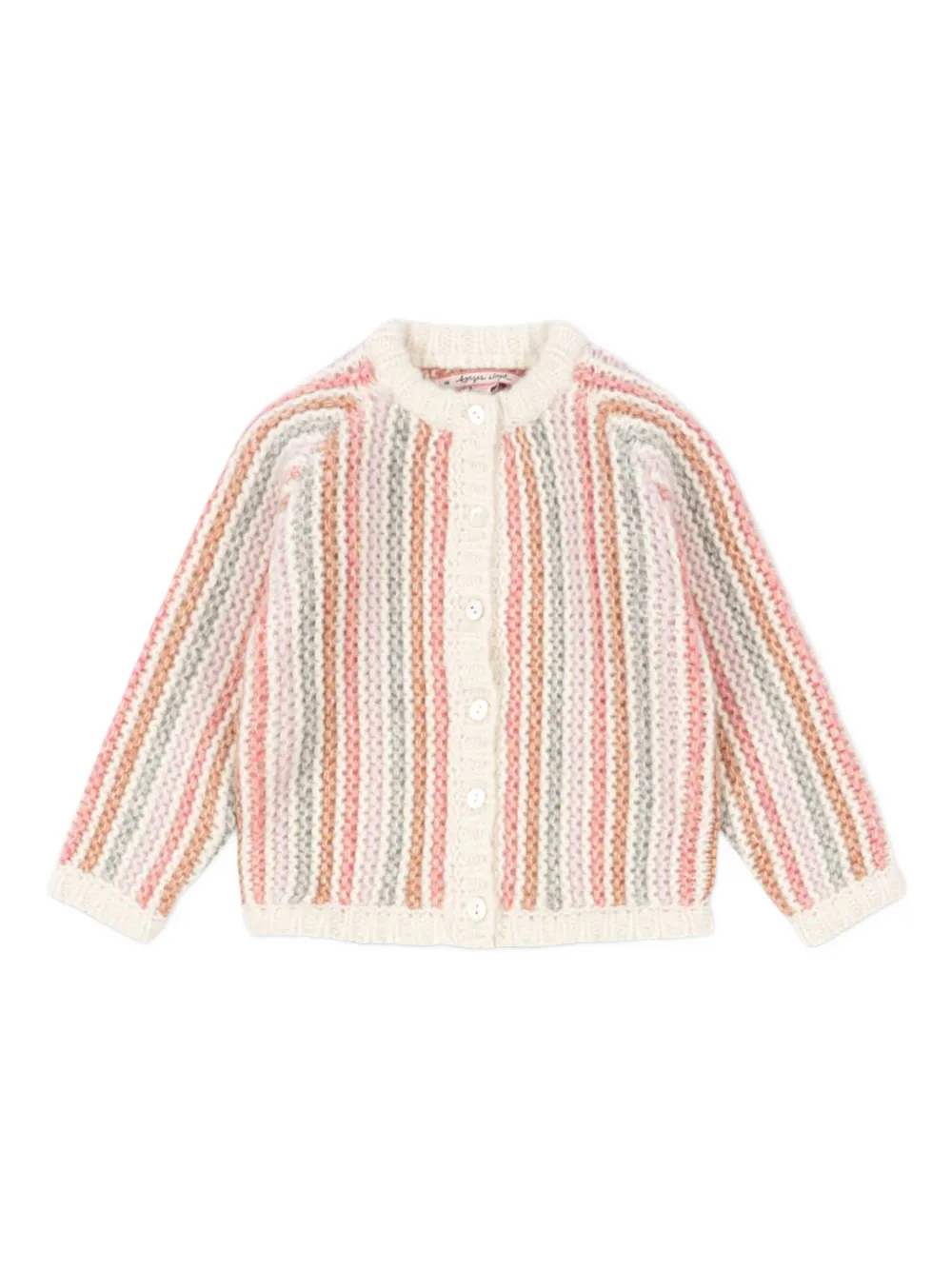 Konges Sløjd striped buttoned sweater | Neutrals | Image 1
