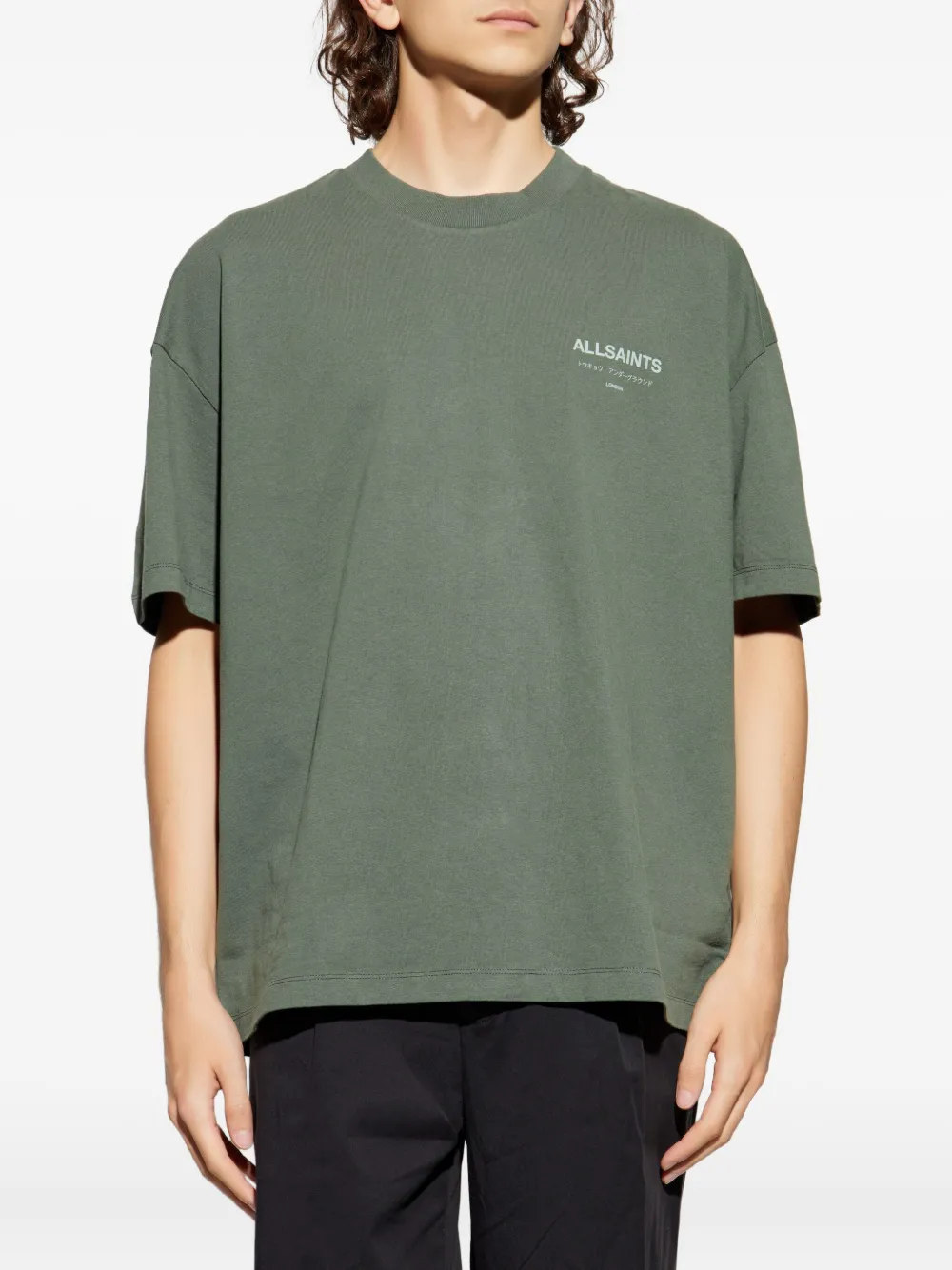  Allsaints Logo-print T-shirt - Green 