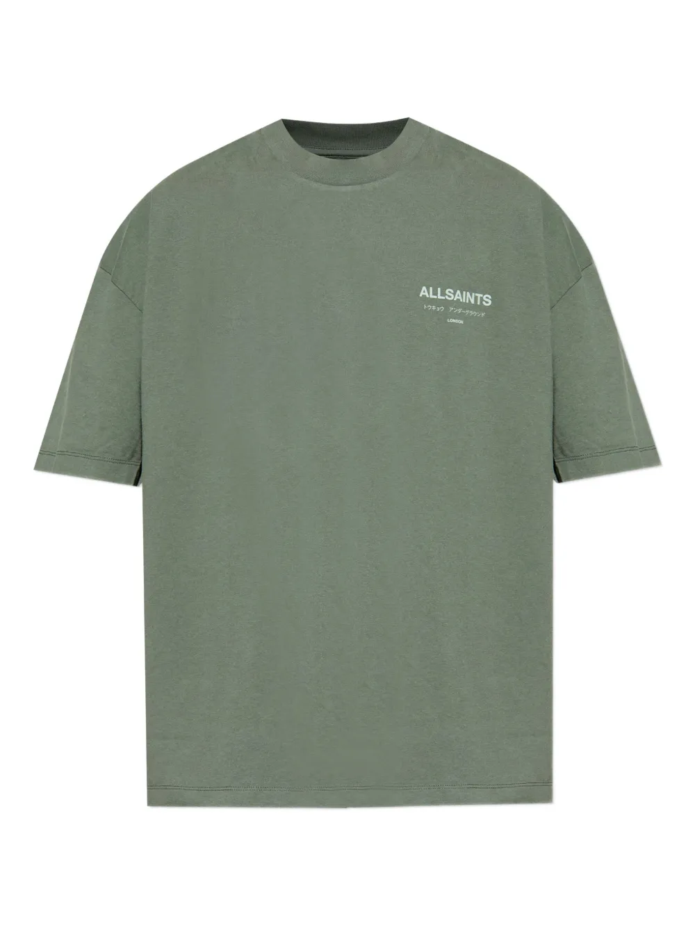 AllSaints 로고 프린트 티셔츠 | 그린