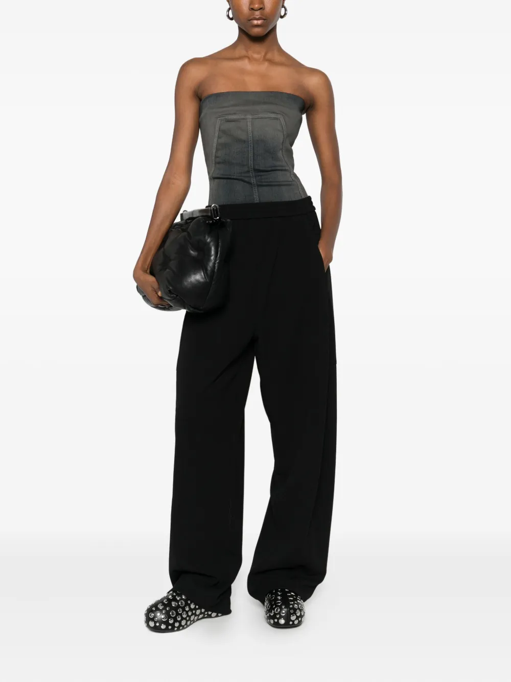 DRHOPE twill trousers - Zwart