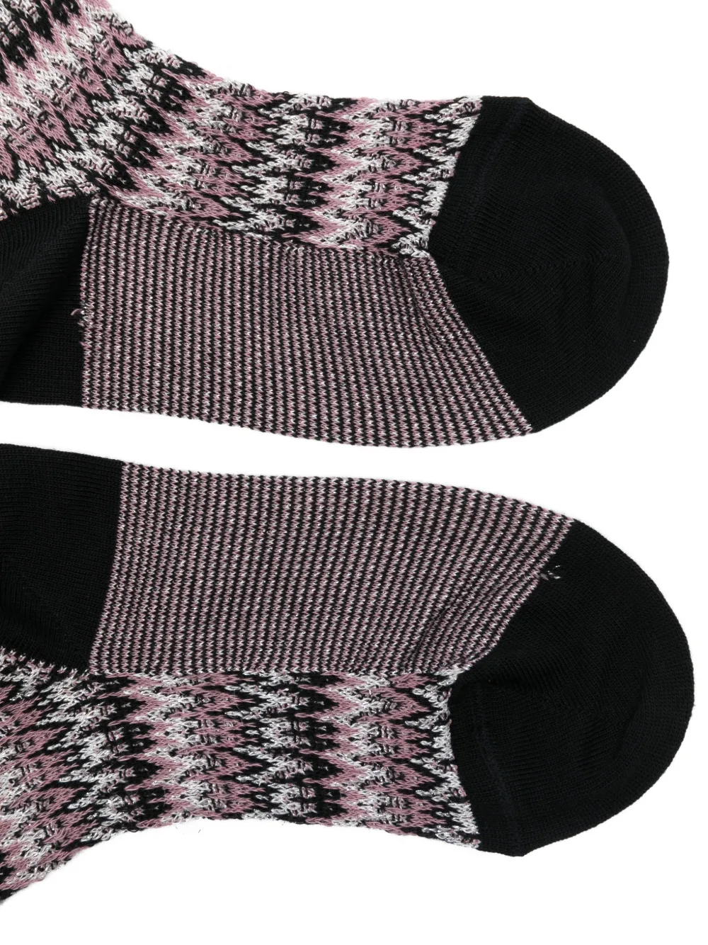 Missoni Zigzag-pattern Socks In Multi