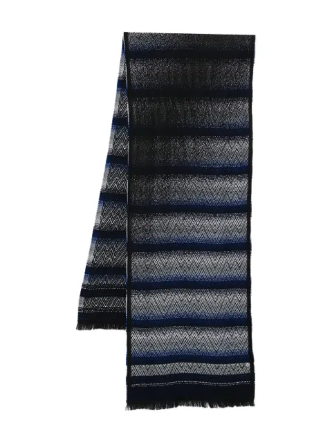 Missoni chevron-pattern fringed scarf