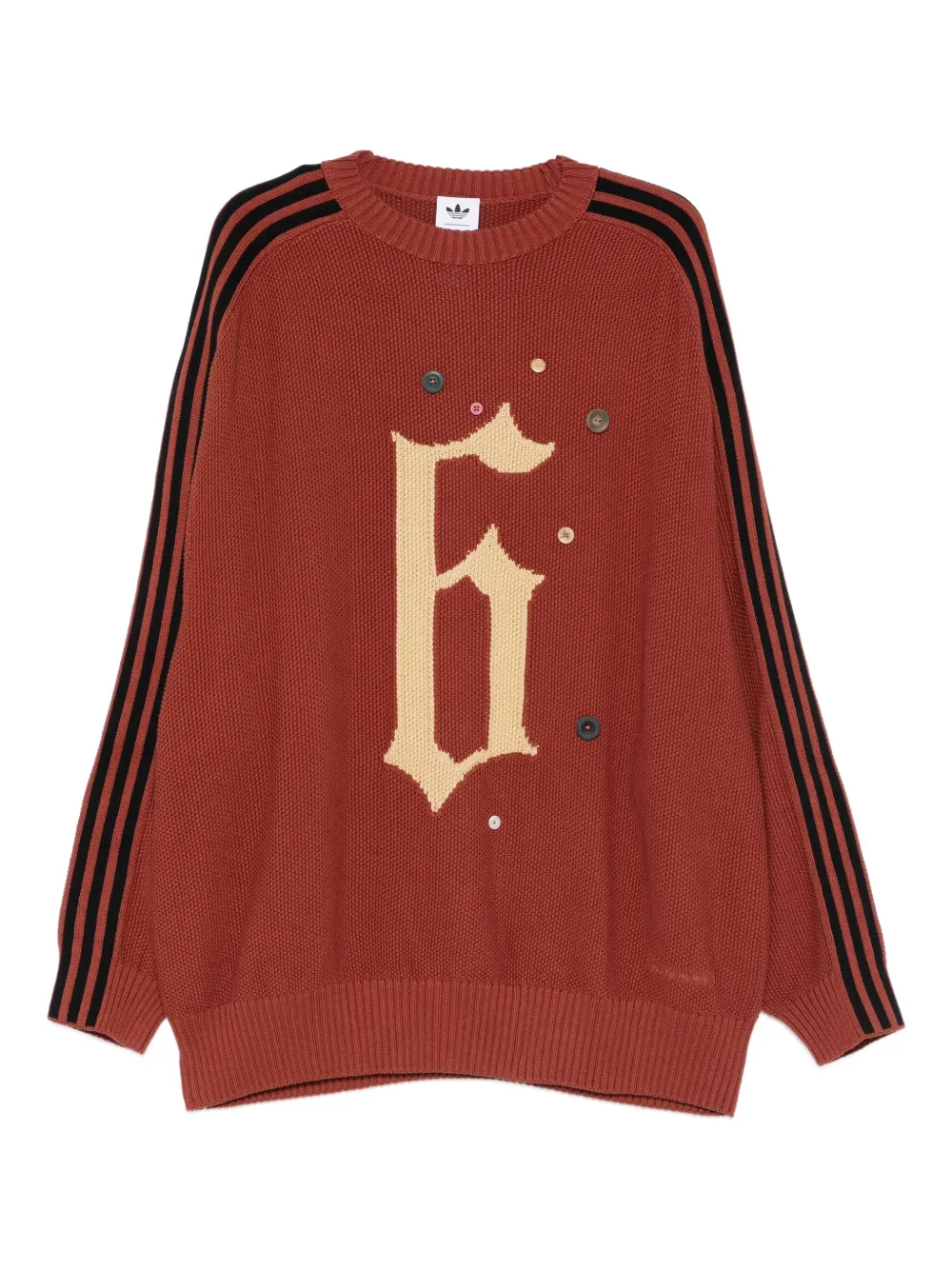 adidas x Song for the Mute ADI006 button-embellished jumper | Red | Image 1