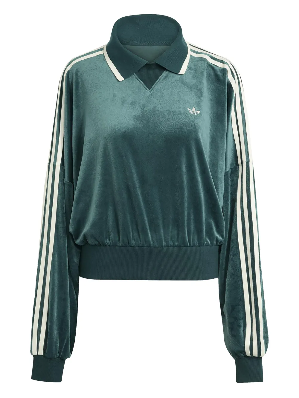 adidas x Liberty London velvet polo sweatshirt - Verde
