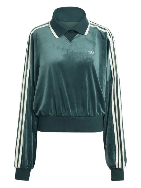 adidas x Liberty London velvet polo sweatshirt