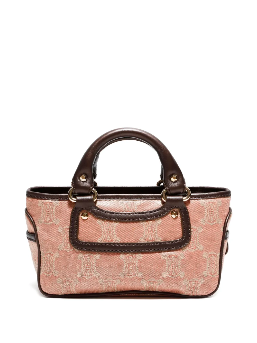 Pre-owned Celine 1990-2000s Macadam Canvas Mini Tote Bag In Pink