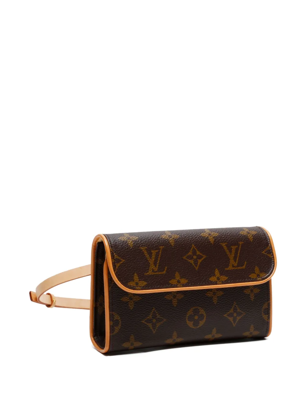 Pre-owned Louis Vuitton 2000 Pochette Florentine Belt Bag In Brown