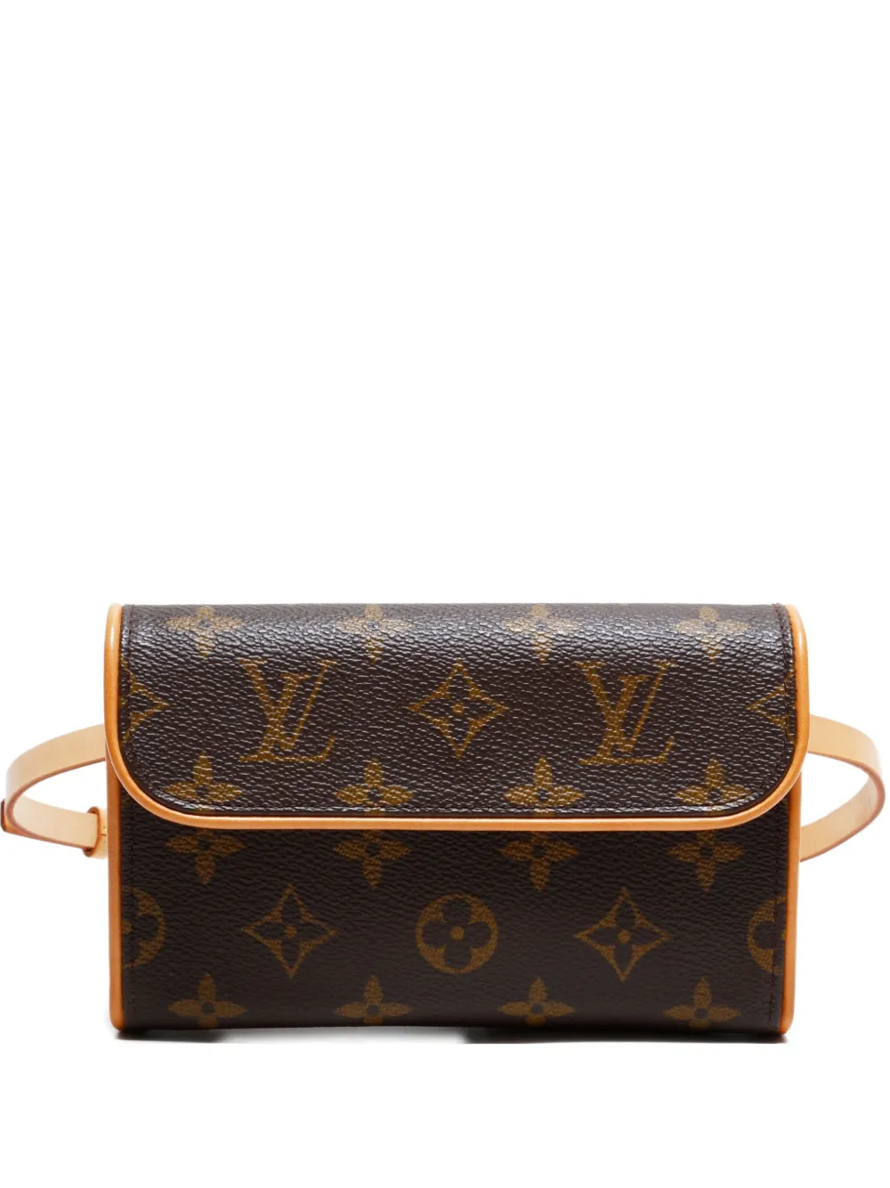 Pre-owned Louis Vuitton 2000 Pochette Florentine Belt Bag In Brown