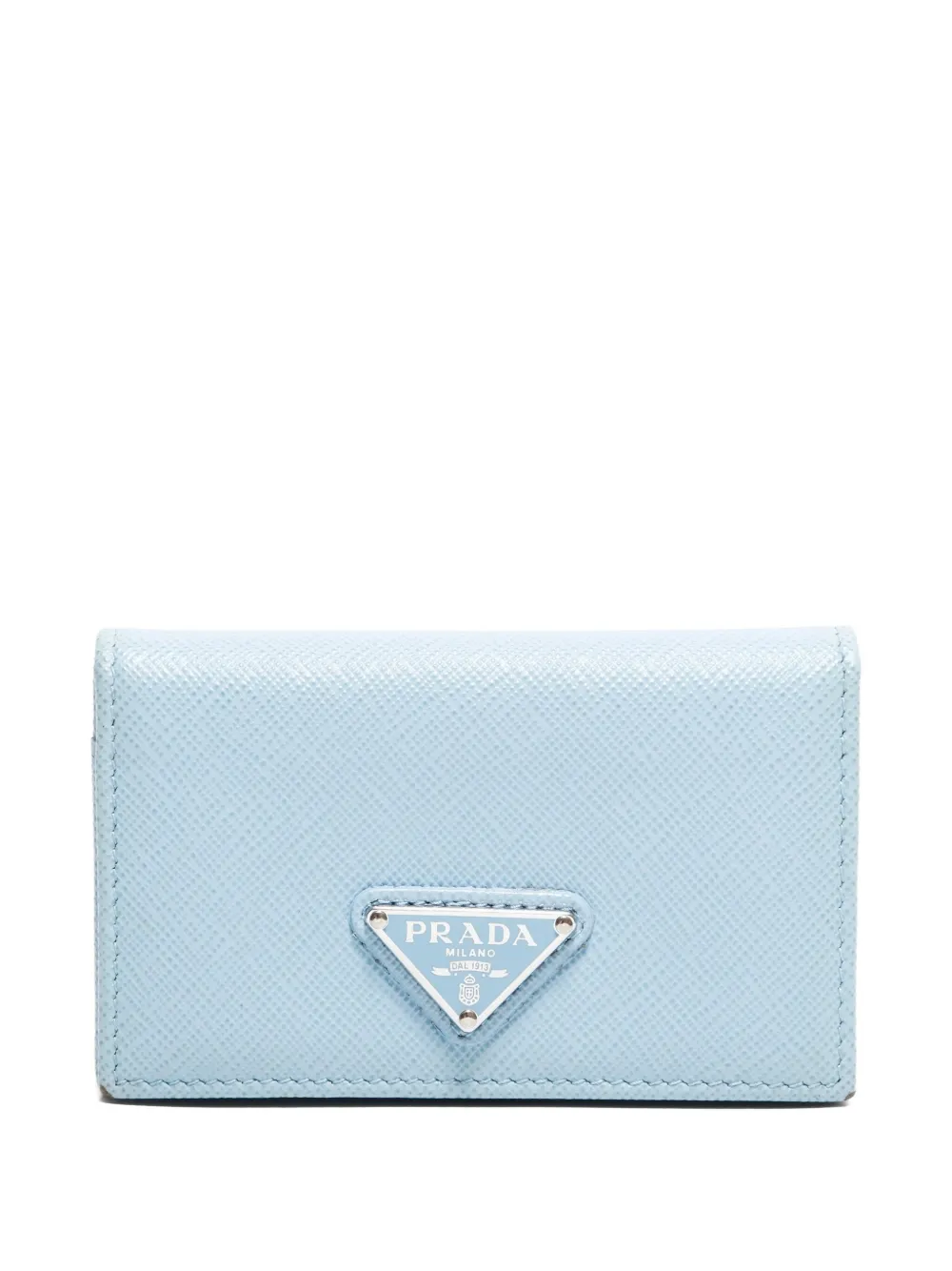 Prada Pre-Owned 2020-2025 triangle-logo card holder | Blue | Image 1