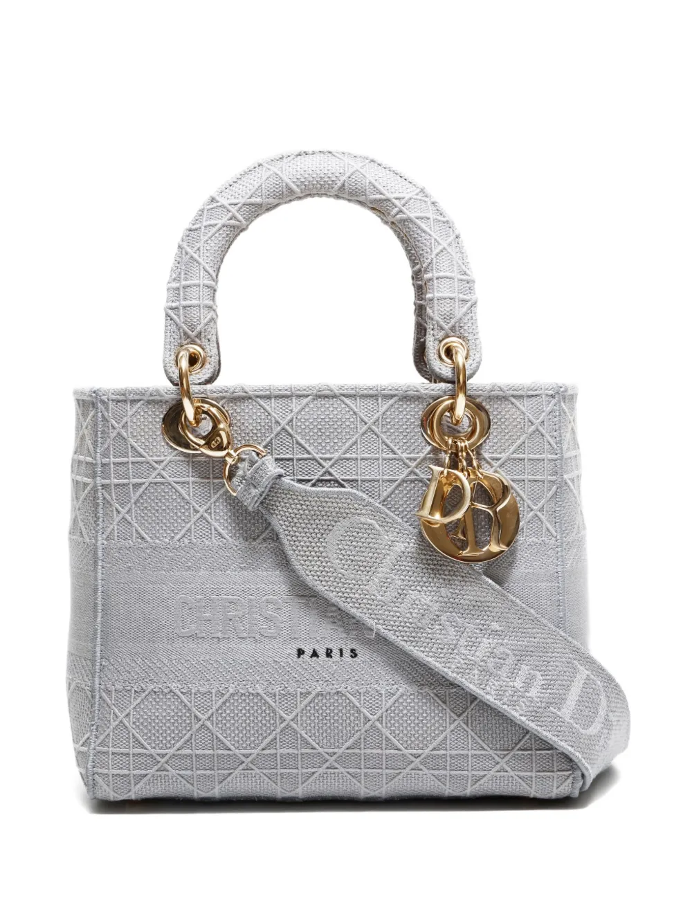 Christian Dior Pre-Owned 2020s D-Light Lady ハンドバッグ - GRAY Christian Dior Pre-Owned 2020s D-Light Lady ハンドバッグ - GRAY