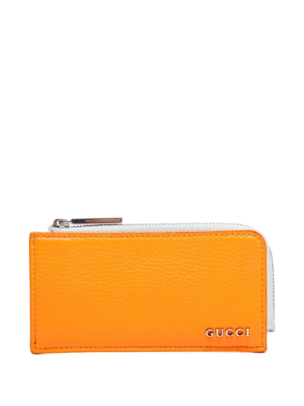 Gucci Pre-Owned 2015-2025 zip card holder | Orange | Image 1