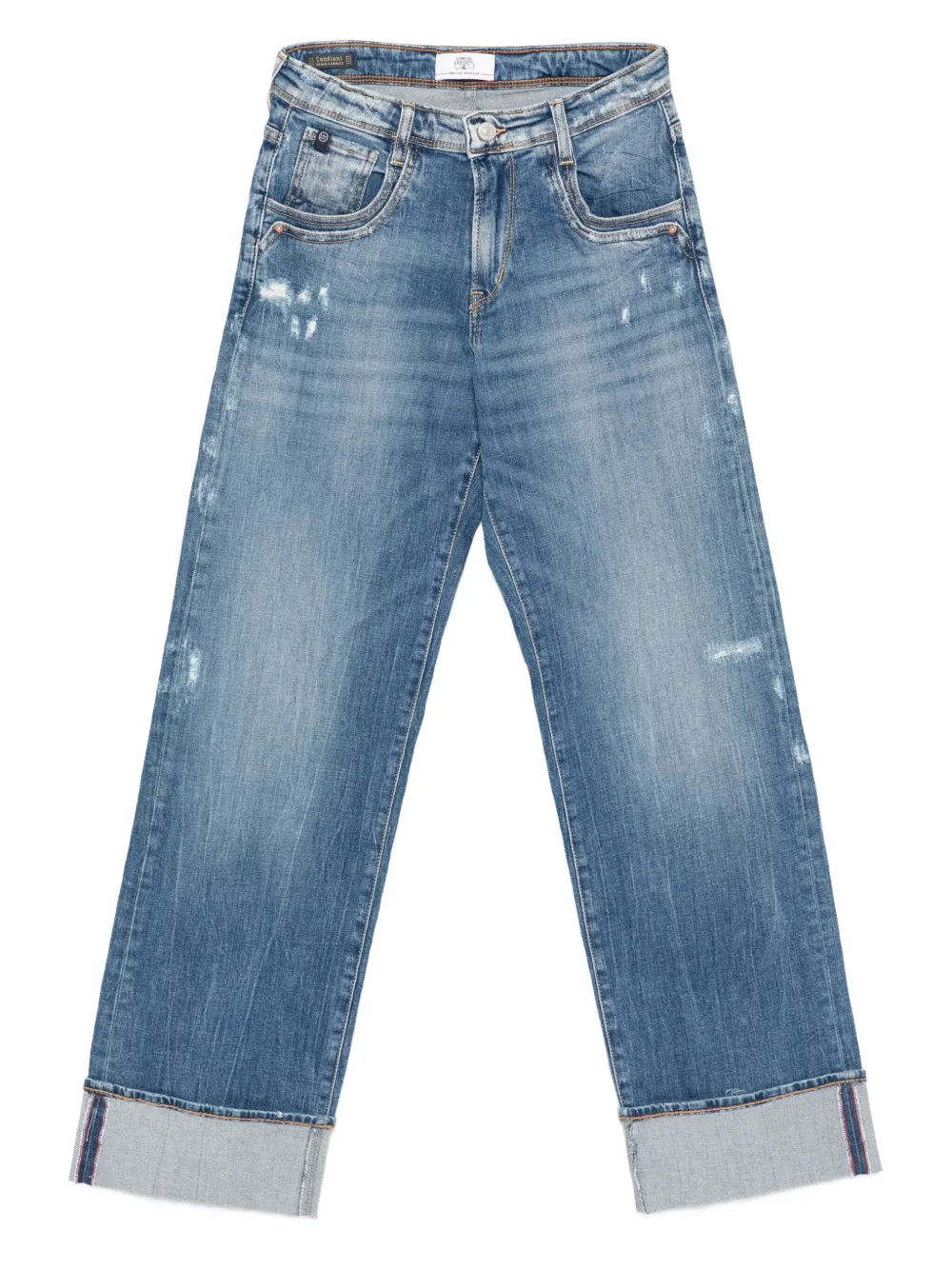 Les Temps des Cerises cuffed denim straight-leg jeans | Blue | Image 1