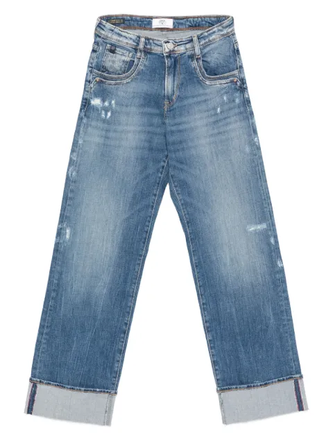 Les Temps des Cerises cuffed denim straight-leg jeans