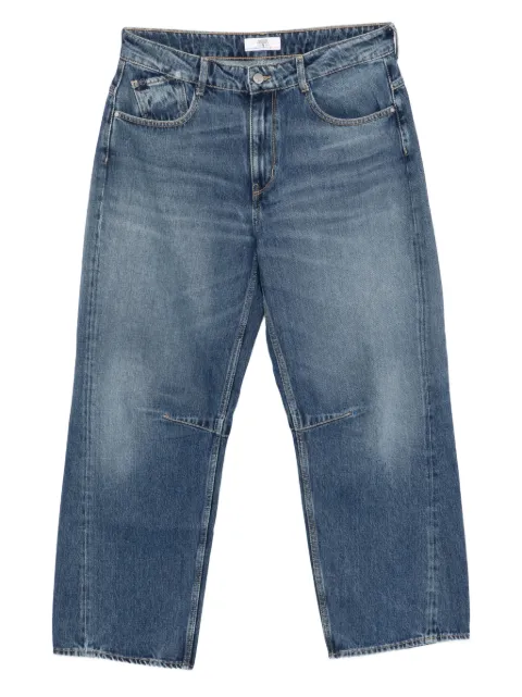 Les Temps des Cerises detailed denim wide-leg jeans