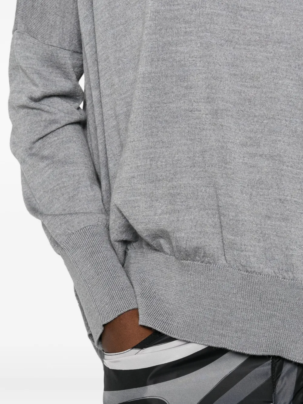 Laboratorio Capri Ribbed Sweater In Gray