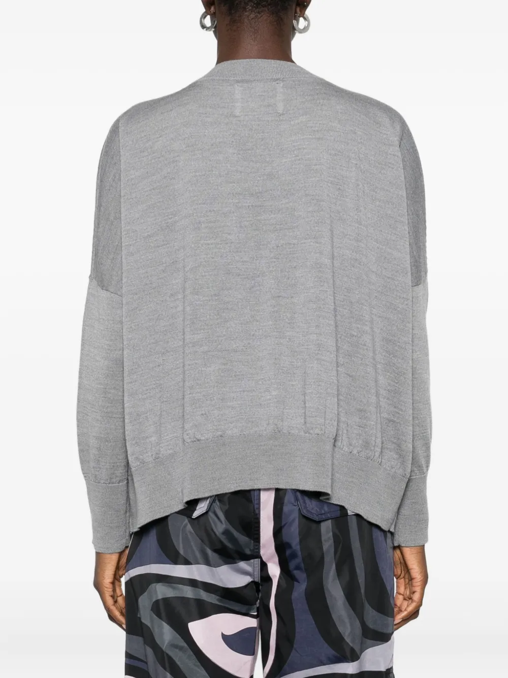 Laboratorio Capri Ribbed Sweater In Gray