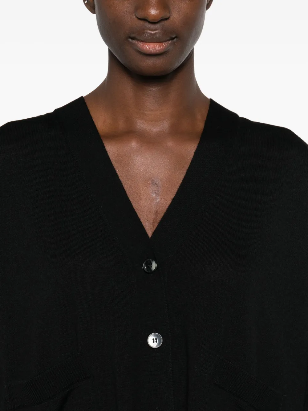 Laboratorio Capri Buttoned Cardigan In Black