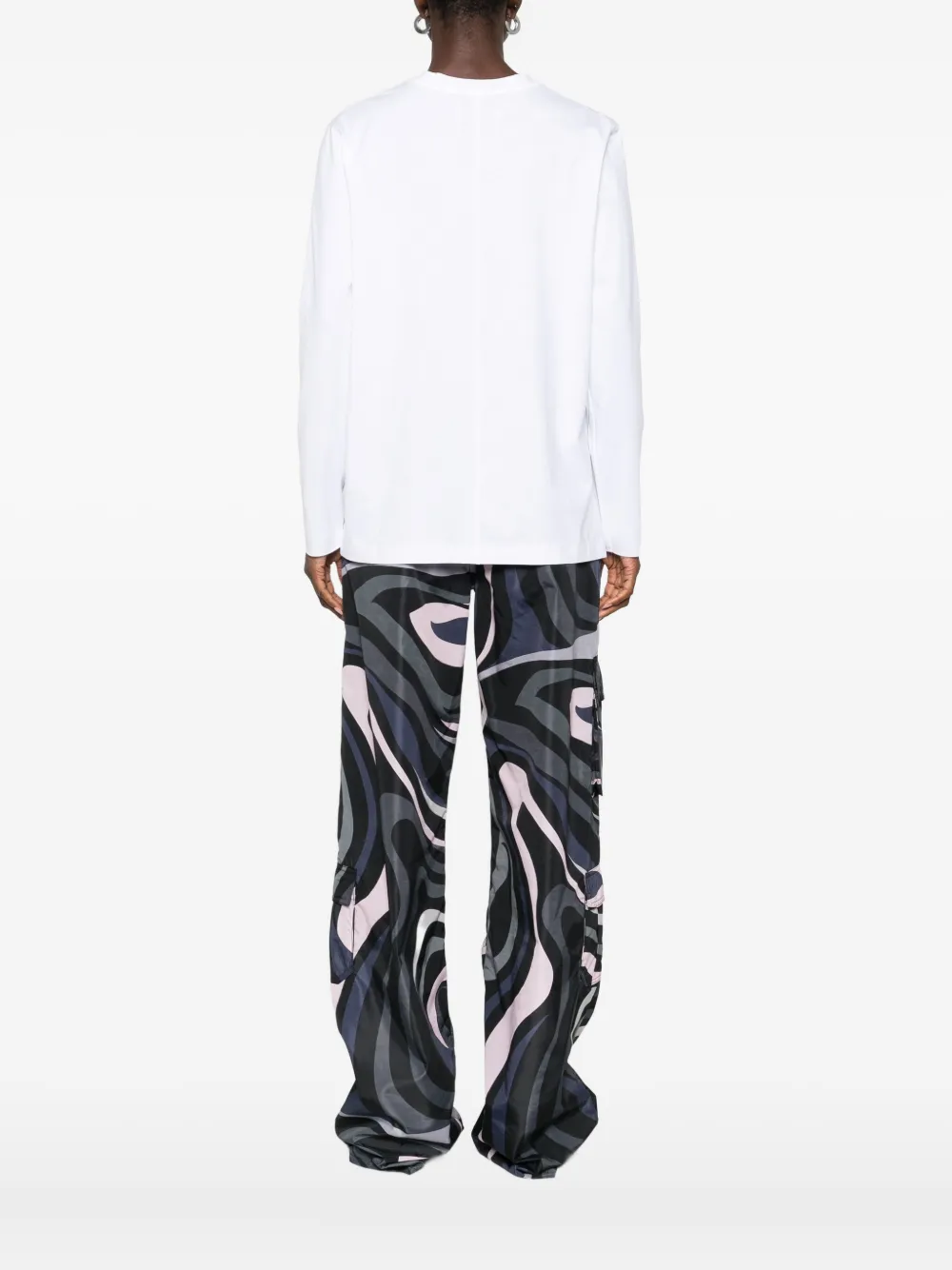 Laboratorio Capri Long-sleeved T-shirt In White