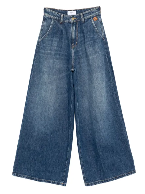 Les Temps des Cerises buttoned wide-leg jeans